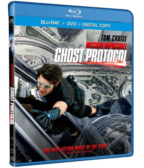 MISSION IMPOSSIBLE: GHOST PROTOCOL released on Blu-Ray and DVD today!